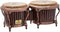 Tycoon Percussion Master Handcrafted Pinstripe 7″ & 8-1/2″ Bongos - New Open Box