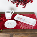 Melrose Stoneware Three French Hens Holiday Plate (Set of 4)