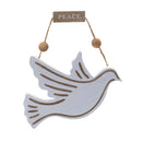 Melrose Wood Dove and Angel Sentiment Ornament (Set of 6)