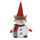 Melrose Plush Snowman with Hat and Scarf (Set of 2)