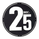 Melrose Cut Metal December 25th Plaque 24"D