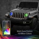 XKGlow 7" XKchrome App Control RGB Jeep Headlight Kit - MX-7IN-JP-KIT