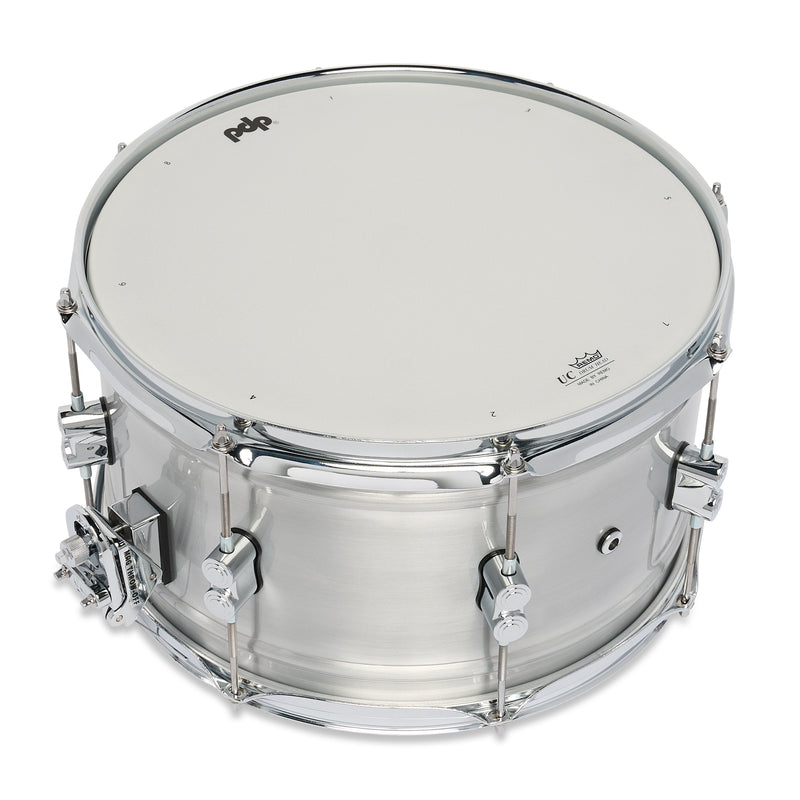PDP PDSN0814NBAC Concept 8x14" Snare Drum Brushed Aluminum DW MAG Throw-Off