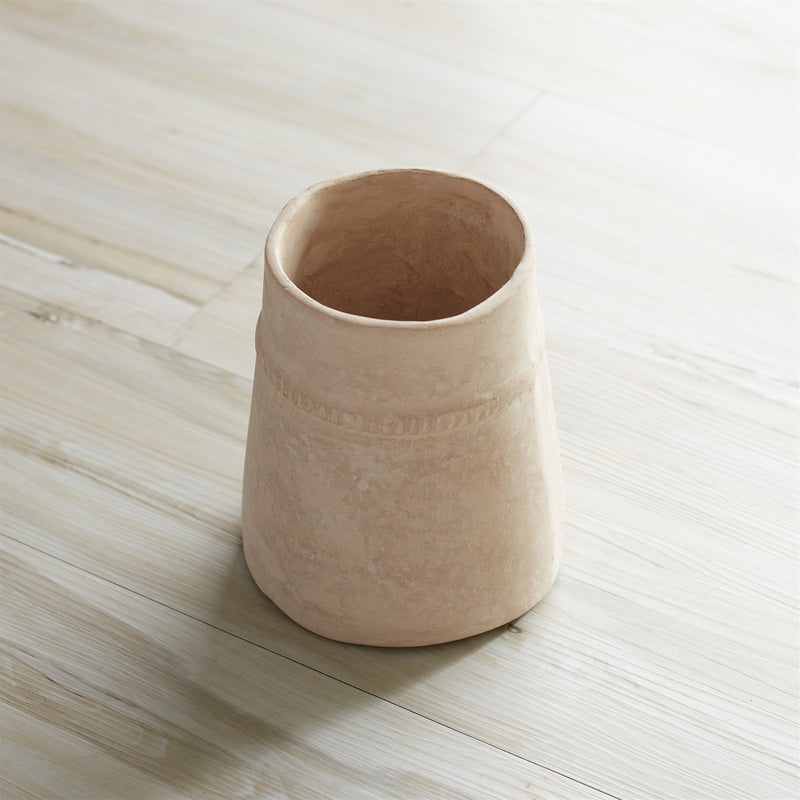 Melrose Recycled Paper Chalk Vase 6.5"H