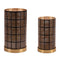 Melrose Punched Metal Candle Holder (Set of 2)