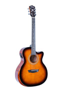 Washburn Comfort Auditorium Cutaway Acoustic Electric Guitar - Desert Sunset