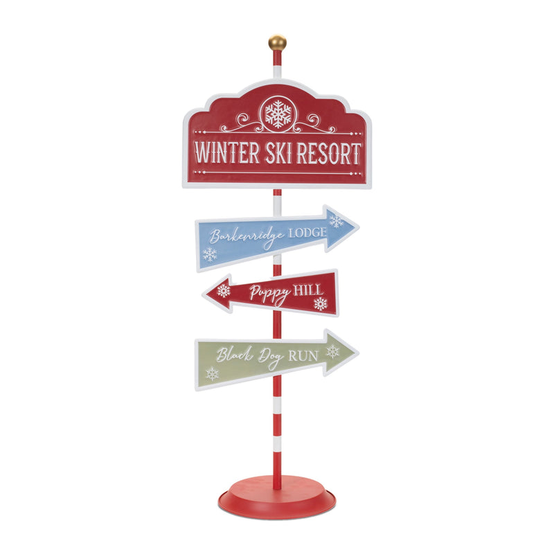 Melrose Dog Ski Resort Sign 33.5"H