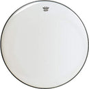Remo BR1222-00 Smooth White Ambassador Bass Drum Head - 22-Inch