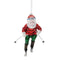 Melrose Glass Skiing Santa Oranment (Set of 6)