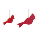 Melrose Glass Cardinal Bird Ornament (Set of 6)