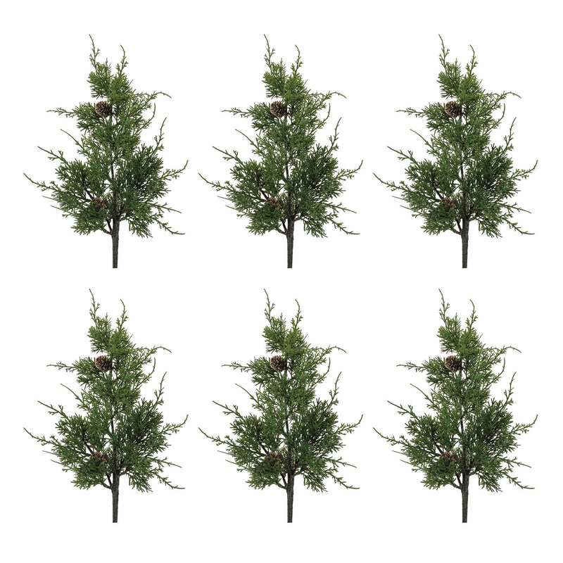 Melrose Pine and Pinecones Spray (Set of 6)