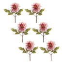 Melrose Blush Pink Dahlia Flower Stem (Set of 6)