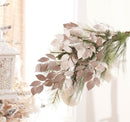 Melrose Glittered Leaf Spray (Set of 6)