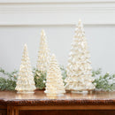 Melrose LED Lighted Mercury Glass Holiday Tree Decor (Set of 4)