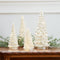 Melrose LED Lighted Mercury Glass Holiday Tree Decor (Set of 4)