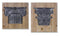 Melrose Vintage Pillar Design Wall Plaque, Rustic, Wood