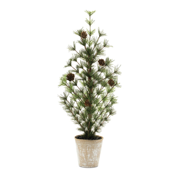 Melrose Potted Mini Pine Tree 24"H