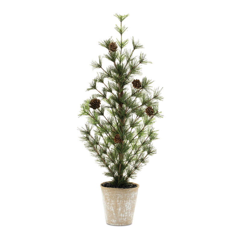 Melrose Potted Mini Pine Tree 24"H
