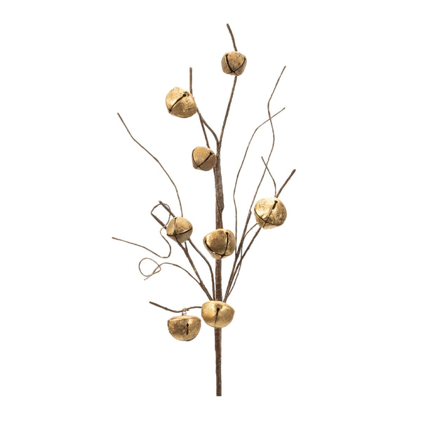 Melrose Sleigh Bell Twig Spray (Set of 6)