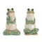 Melrose Ceramic Garden Frog Statue (Set of 2)