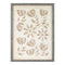 Melrose Framed Floral Wall Art Under Glass, Modern, Wood, Plastic
