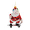 Melrose Glass Skateboarding Santa Oranment (Set of 6)