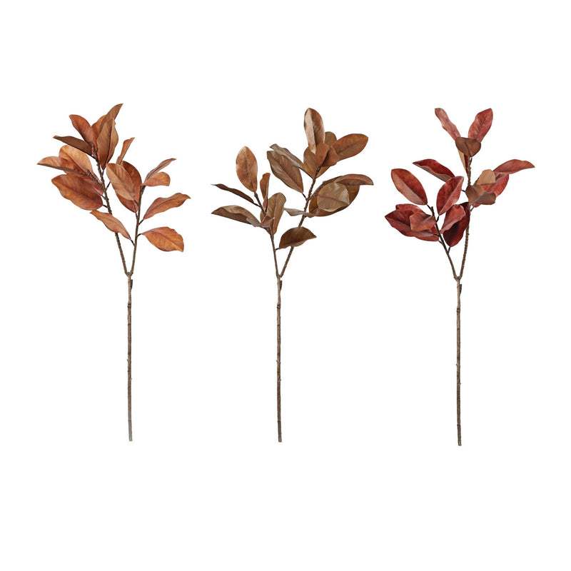 Melrose Fall Magnolia Leaf Spray (Set of 6)