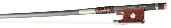 Arcus M5 Round Stainless Steel Cello Bow with Snakewood Frog
