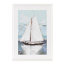 Melrose Framed Sail Boat Print Wall Decor, Nautical, Modern, Wood