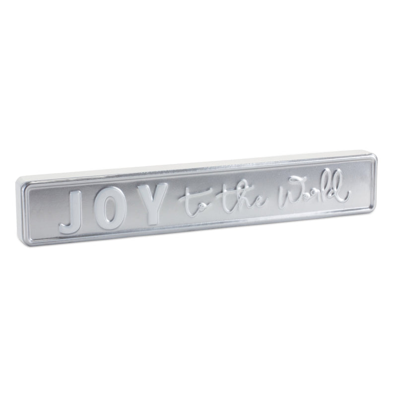 Melrose Metal Holiday Sentiment Sign (Set of 2)