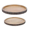 Melrose Set of 2 Natural Mango Wood Decorative Trays