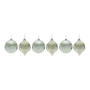 Beaded Irredescent Glass Ornament (Set of 6)