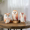 Melrose Terra Cotta Owl Decor (Set of 3)