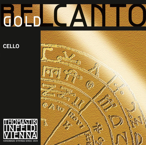 Thomastik Belcanto Gold Cello  C String 4/4 - Medium Tension Rope Core, Tungsten