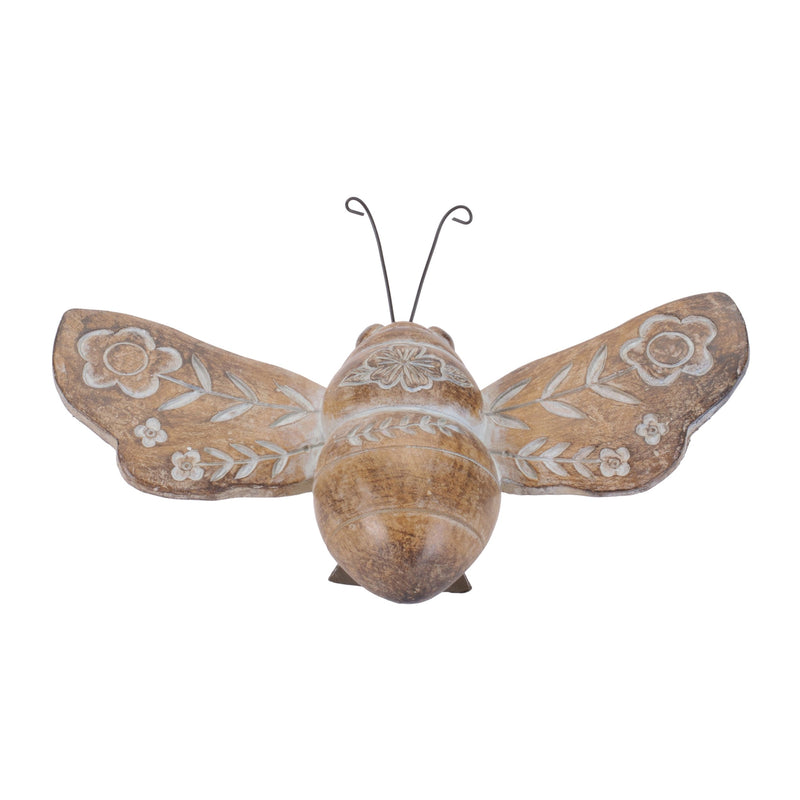 Melrose Floral Etched Insect Shelf Sitter (Set of 4)
