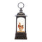 Melrose LED Snow Globe Lantern with Santa and Snowman 10.5"H