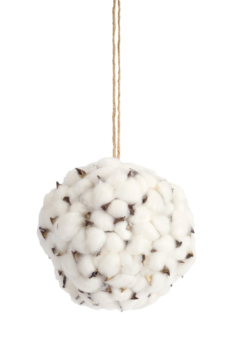 Melrose Cotton Orb with Twine Hanger (Set of 6)
