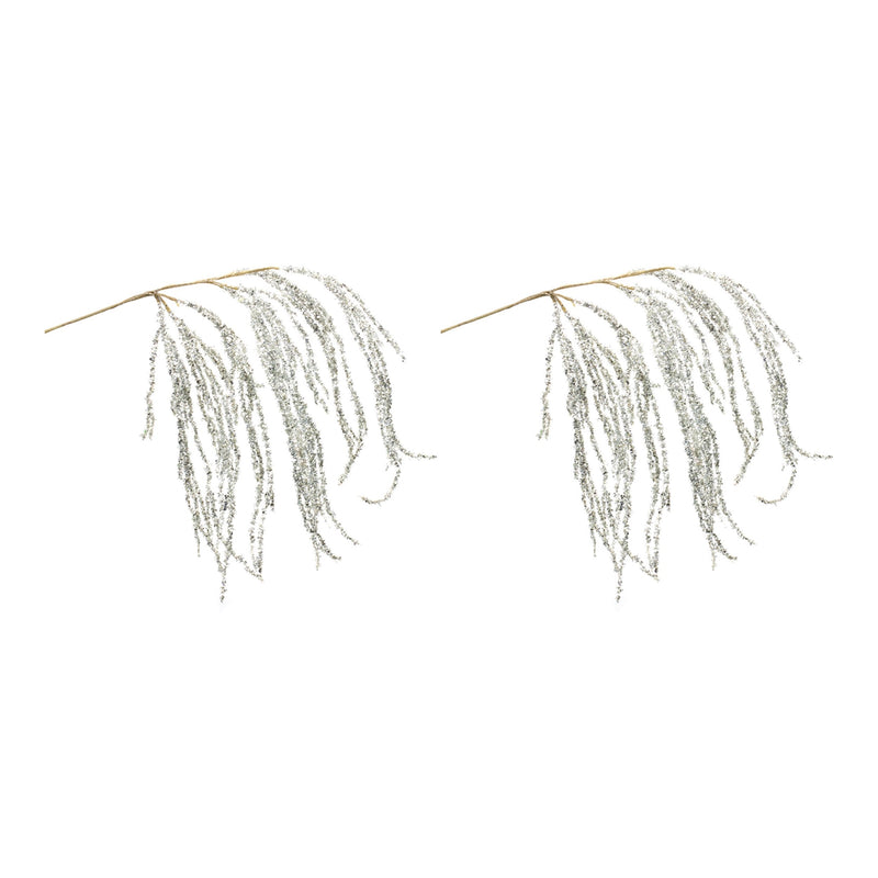 Melrose Hanging Tinsel Branch (Set of 2)