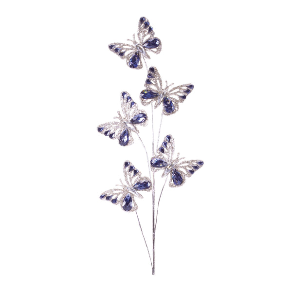 Melrose Jeweled Butterfly Spray (Set of 2)