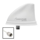 Shakespeare Dorsal Antenna White Low Profile 26' RGB Cable w/PL-259 Marine