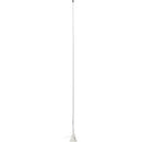 Scout 5' White VHF Antenna 3dB Lift and Lay Mount w/5M RG-58 Marine
