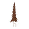 Melrose Rusted Iron Pine Tree Stake (Set of 3)