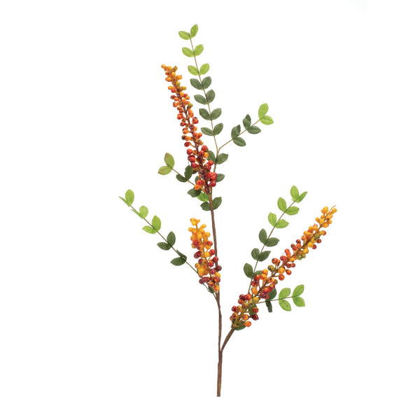 Melrose Orange Berry Foliage Spray (Set of 6)