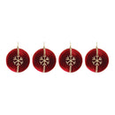 Melrose Jeweled Snowflake Ball Ornament (Set of 4)