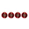 Melrose Jeweled Snowflake Ball Ornament (Set of 4)