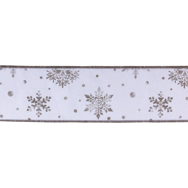 Melrose Metallic Snowflake Ribbon (Set of 2)