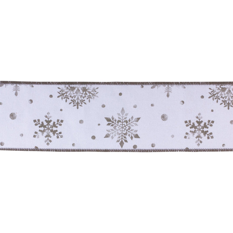 Melrose Metallic Snowflake Ribbon (Set of 2)