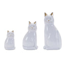 Melrose Sitting Cat Figurine (Set of 6) Multicolor Decor Home Accent