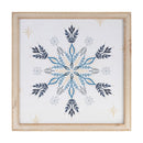 Melrose Framed Holiday Snowflake Print (Set of 2)