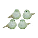 Melrose Green Terra Cotta Bird Figurine (Set of 4) Multicolor Decor
